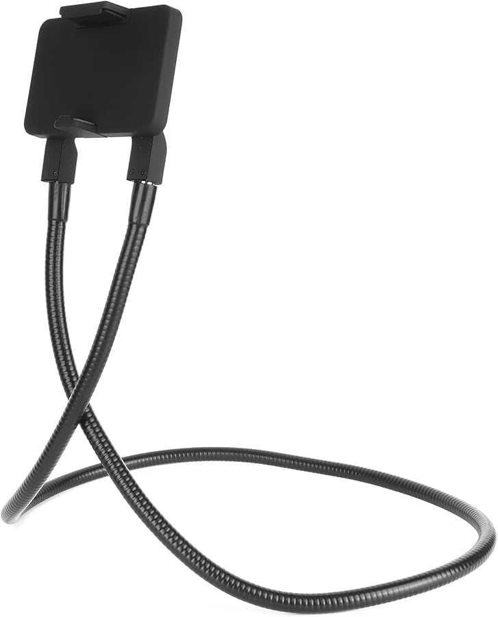 Black Iron Magnetic Phone Holder Rotating Foldable Stand with Soft Rubber for Tablets Mobile Phones - Image 5